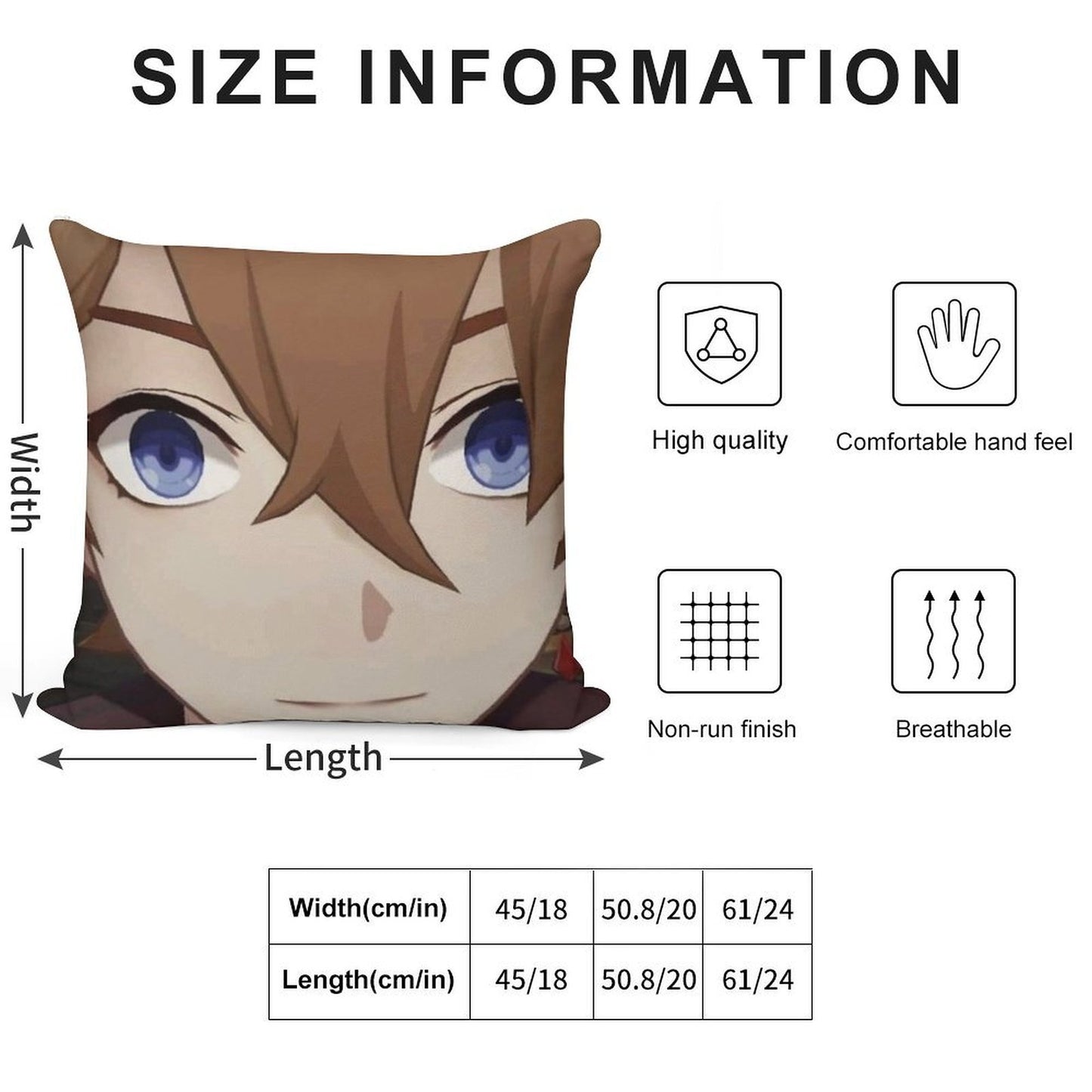 Childe Genshin Impact Soft Skin-Friendly Throw Pillow