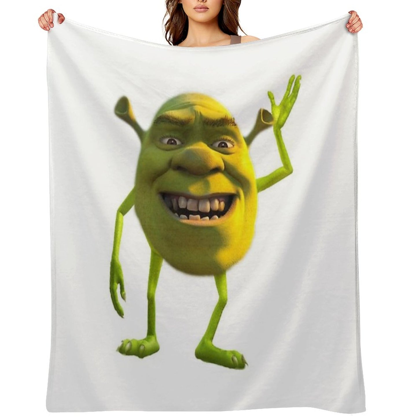 Shrek Wazowski Throw Blanket