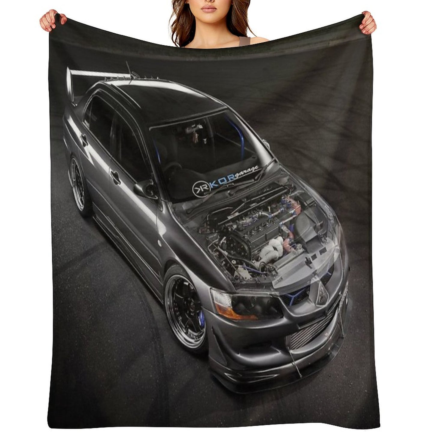 Matt Baxter's Mitsubishi Evolution Throw Blanket