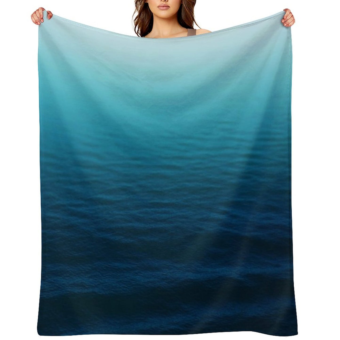 Deep Blue Throw Blanket