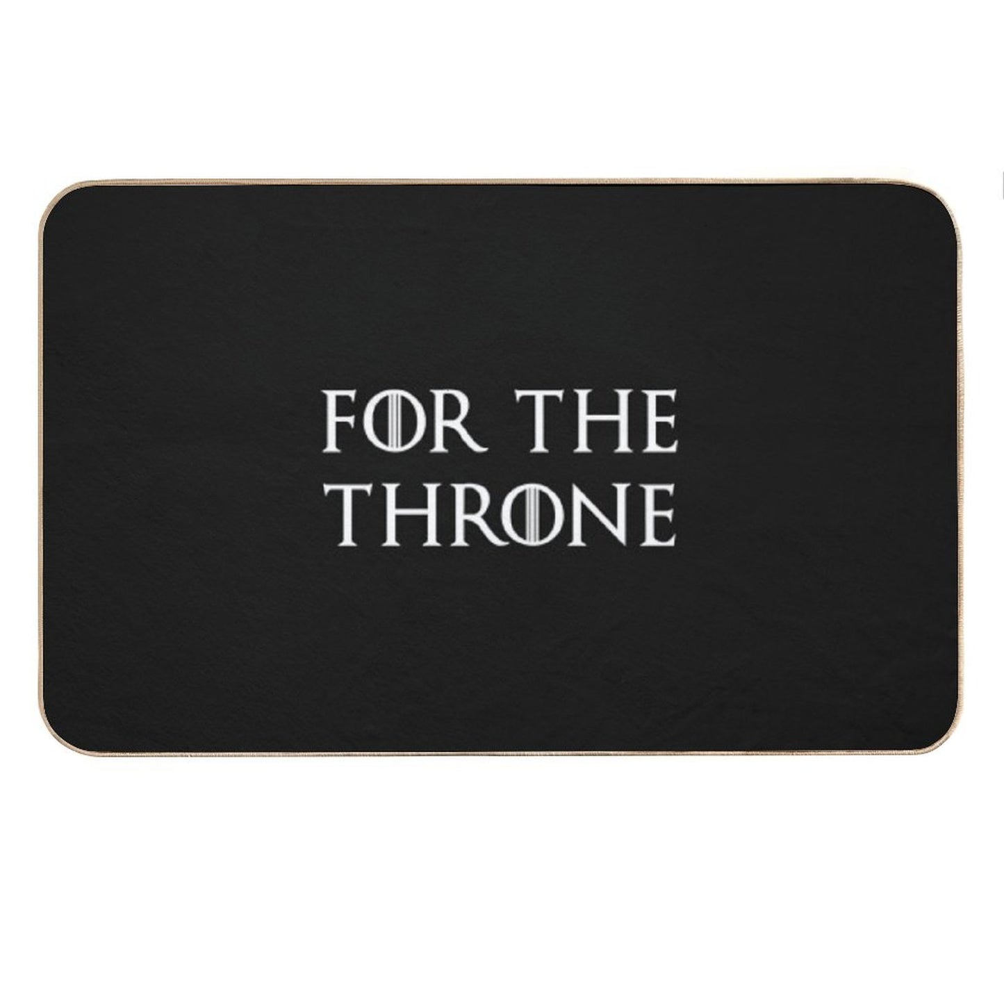 For The Throne White Bath Mat