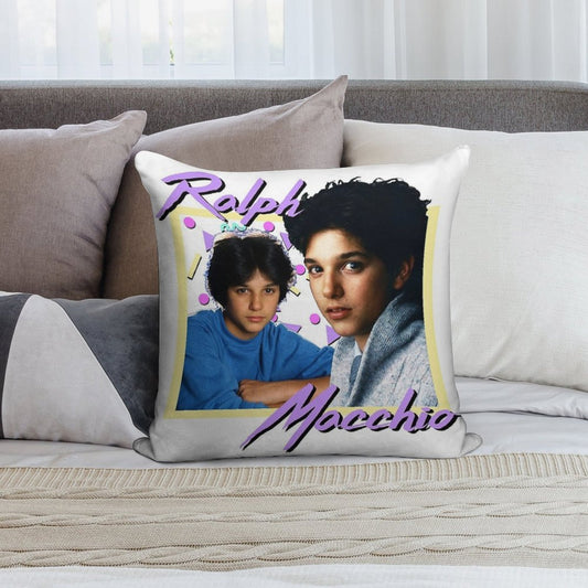 80s Ralph Macchio Soft Reinforced Edging Throw Pillow