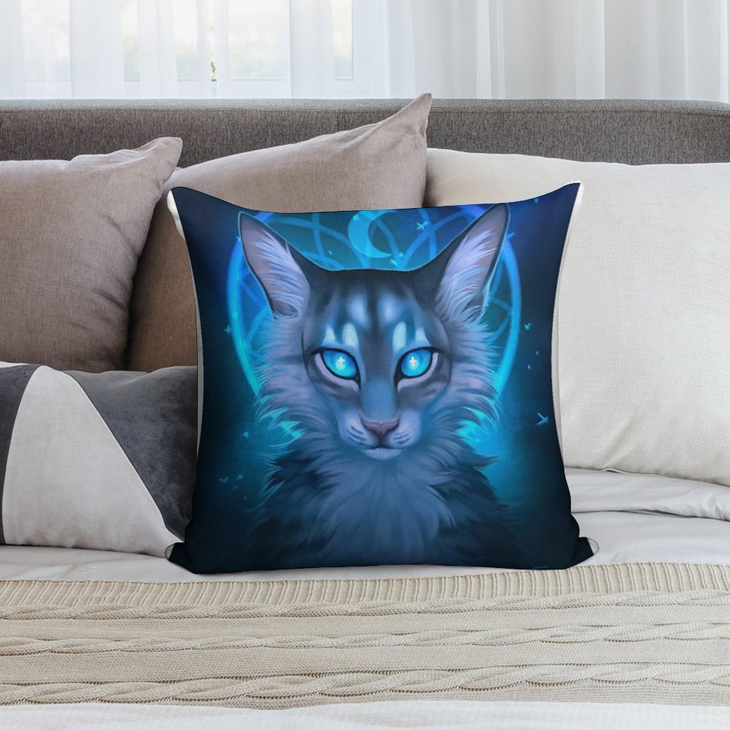 Warriors Jayfeather Soft Decorative Cover Throw Pillow