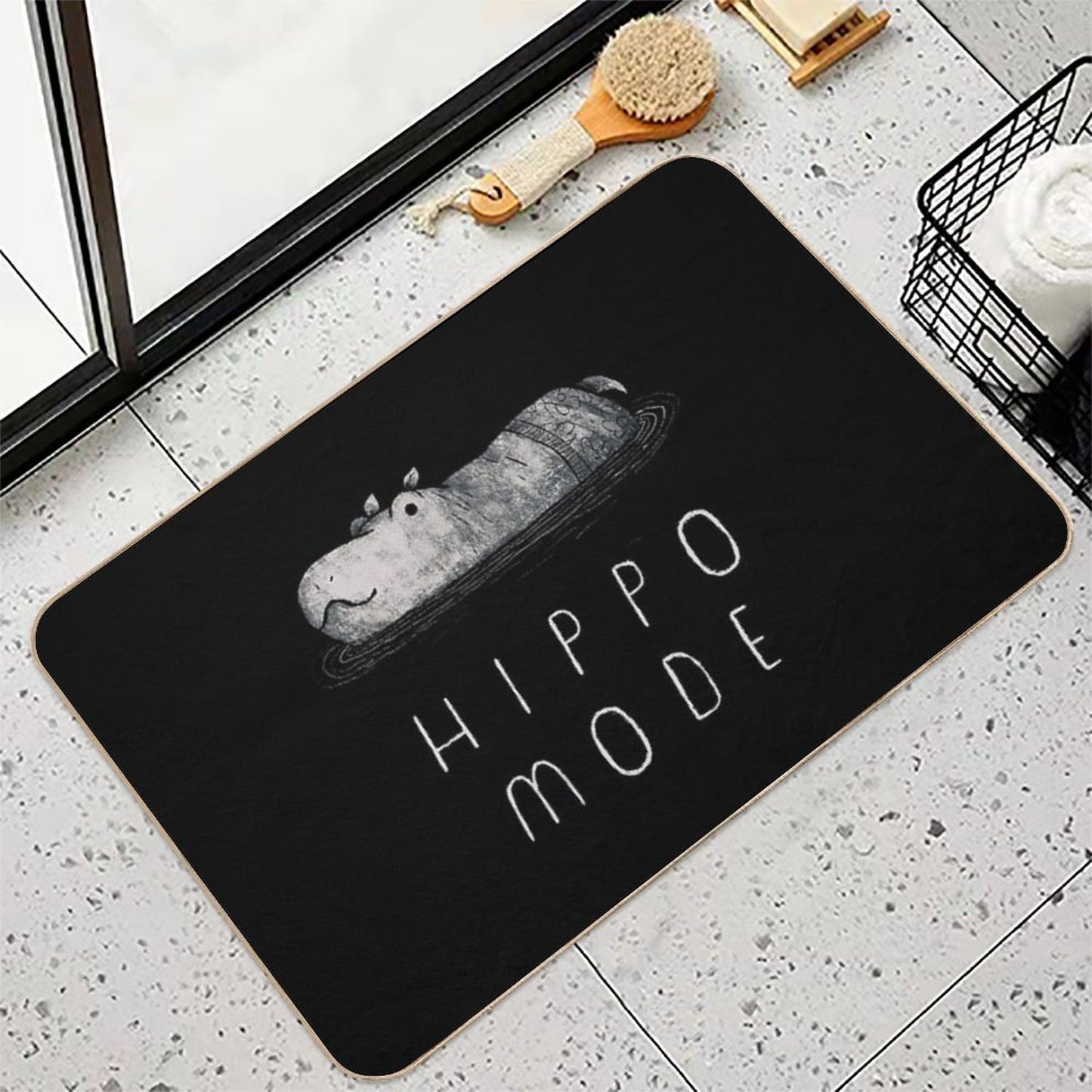 Hippo Mode Bath Mat