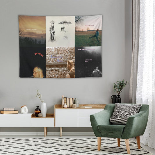 Zach Singer Bryan 6 Ablums Collection Cover Tapestry