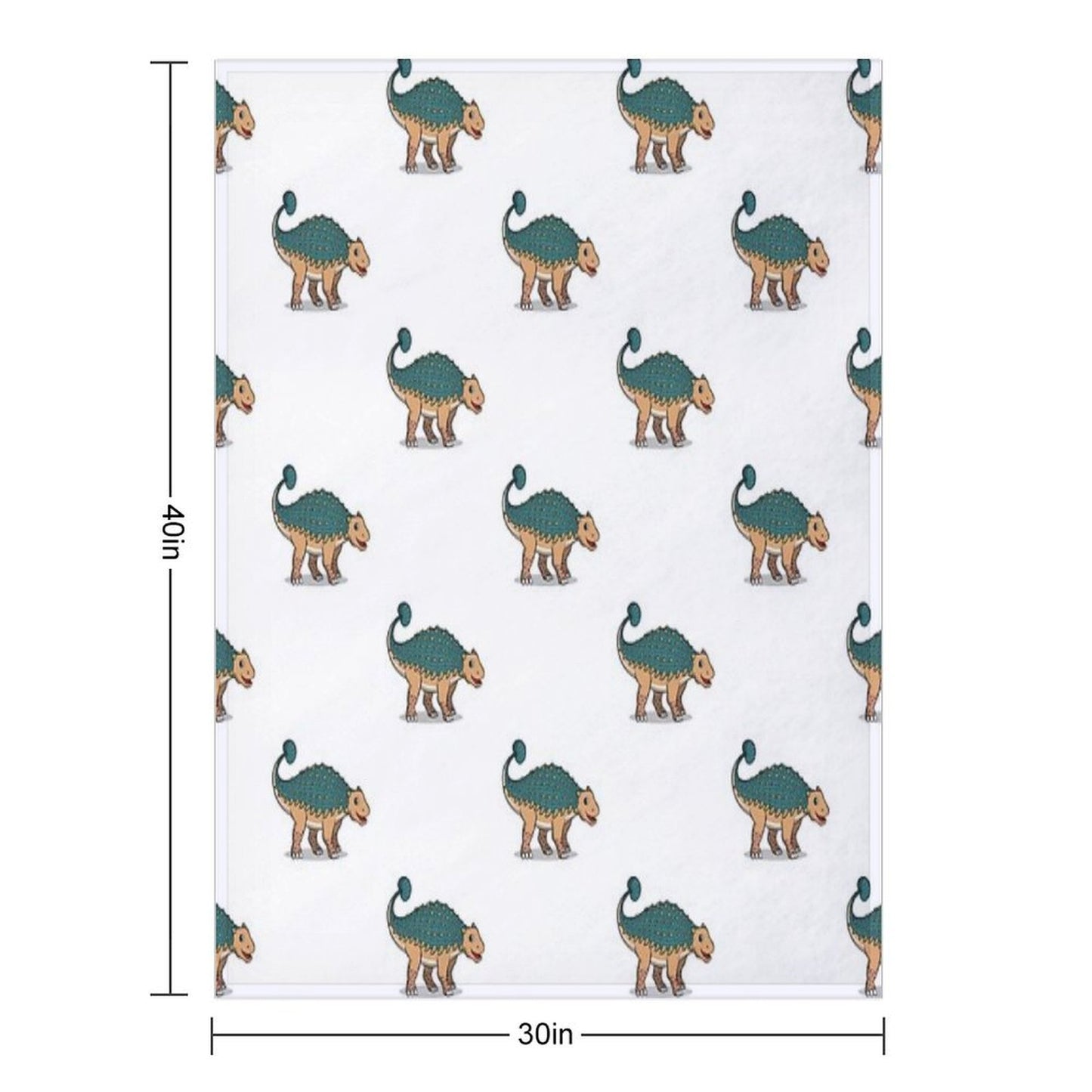 Ankylosaurus Throw Blanket