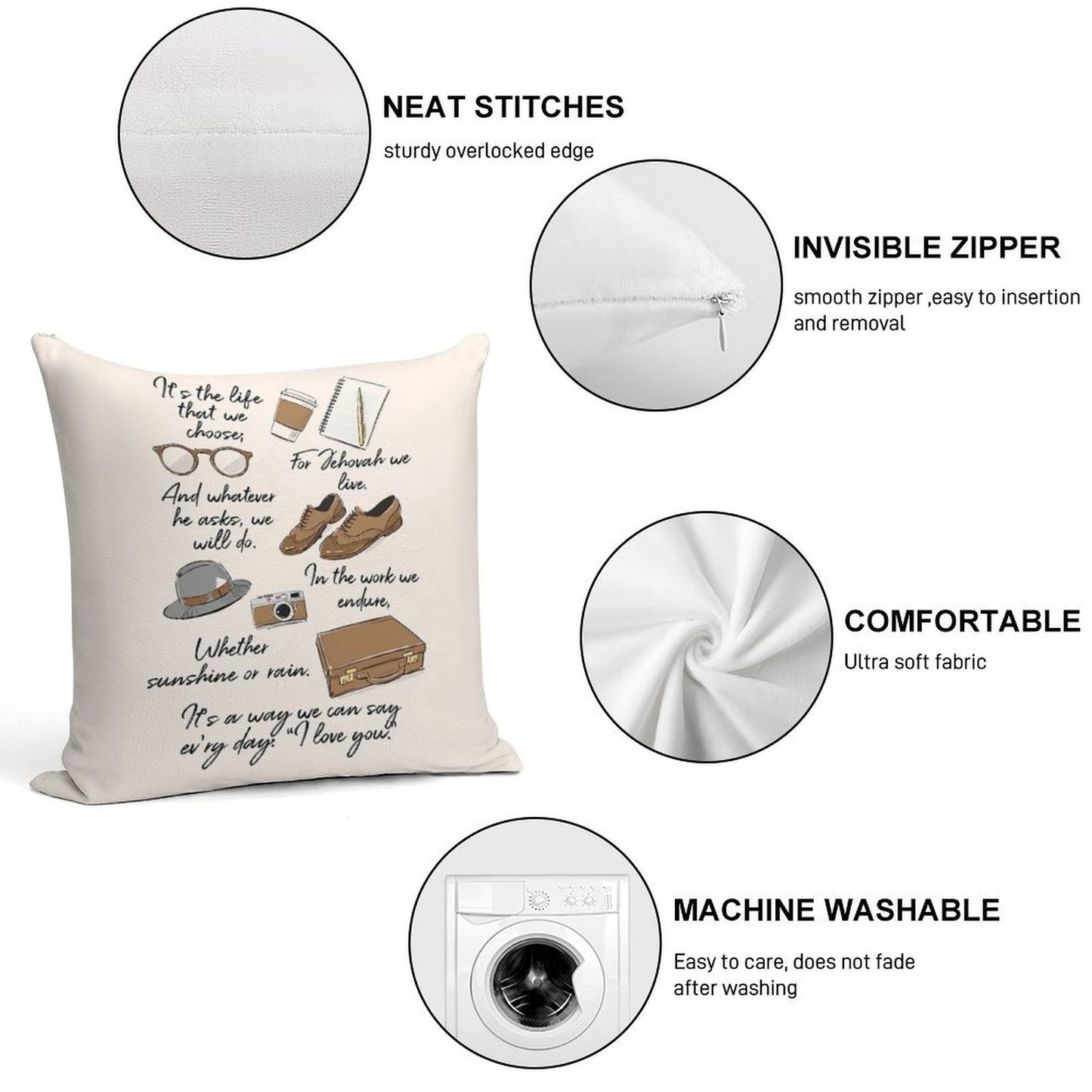 The Life of A Pioneer Soft Luxury Feel Throw Pillow