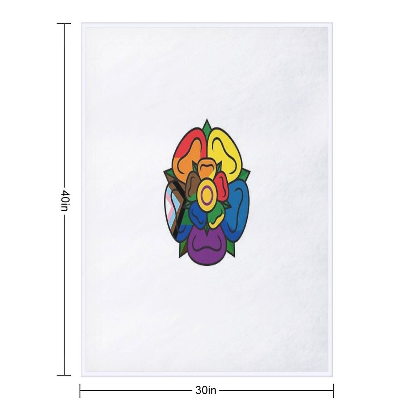 Pride Bloom Throw Blanket