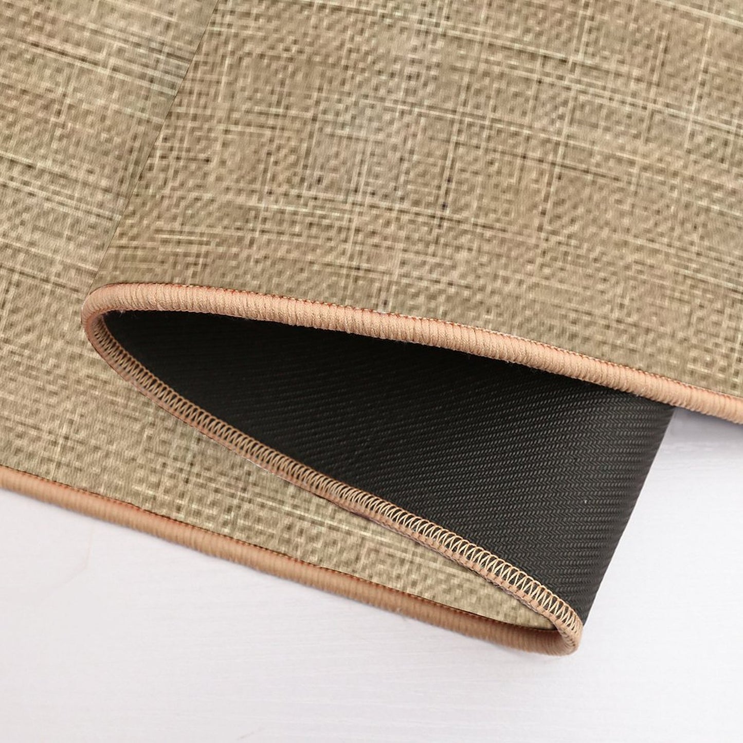 Natural Fabric Texture Dirt-Trapping Bath Mat