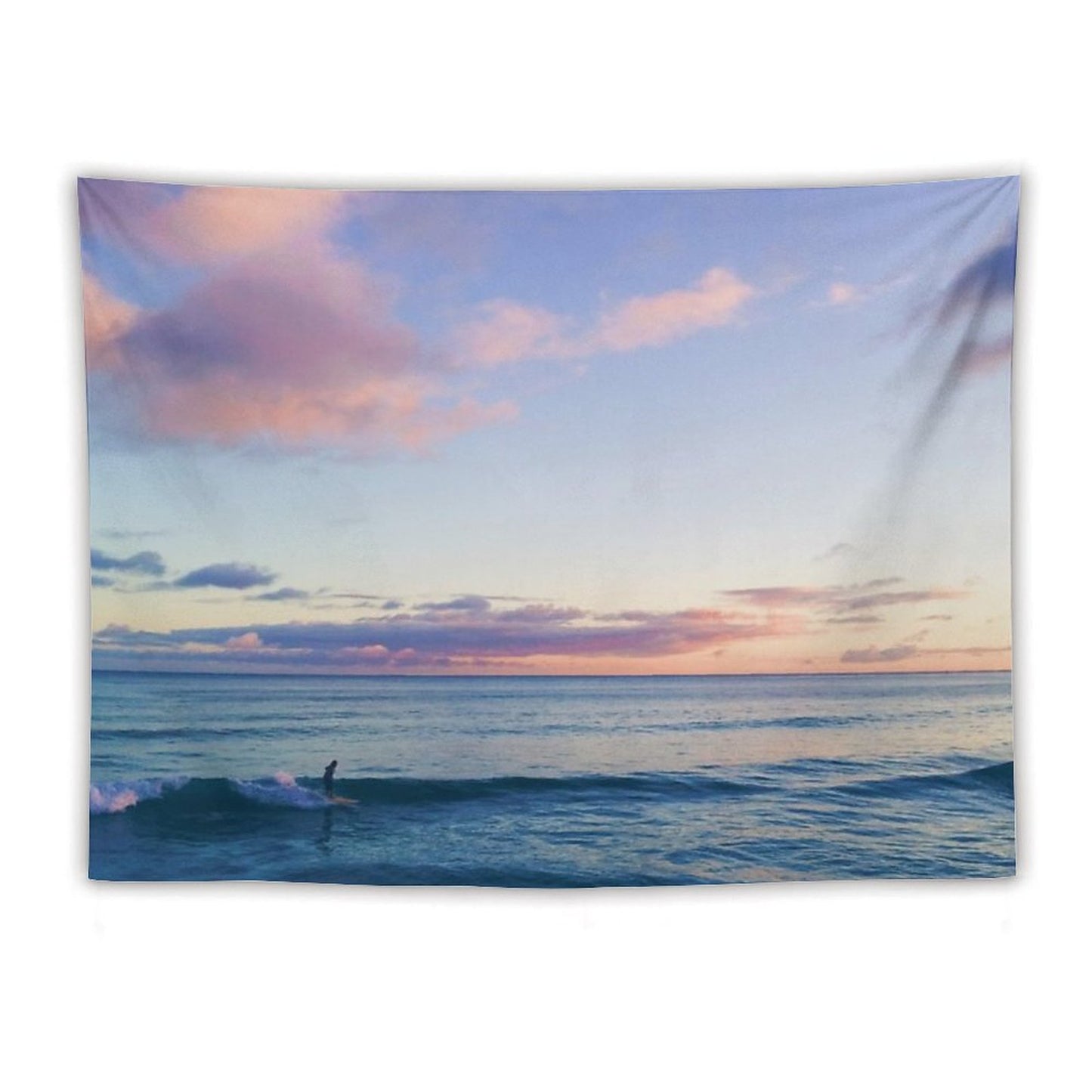 Surfin in A Pastel Dream - Honolulu, Hawaii Tapestry