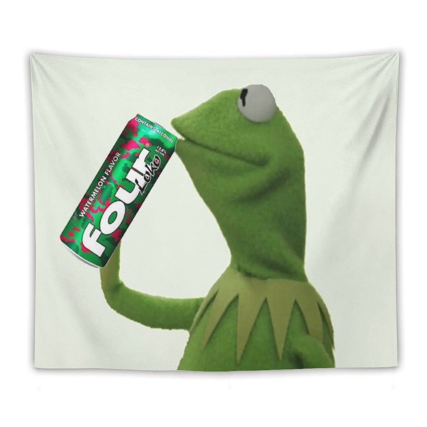 Kermit Sips Four Loko Tapestry