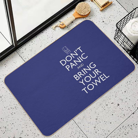 Don't Panic And Bring Your Towel Bath Mat