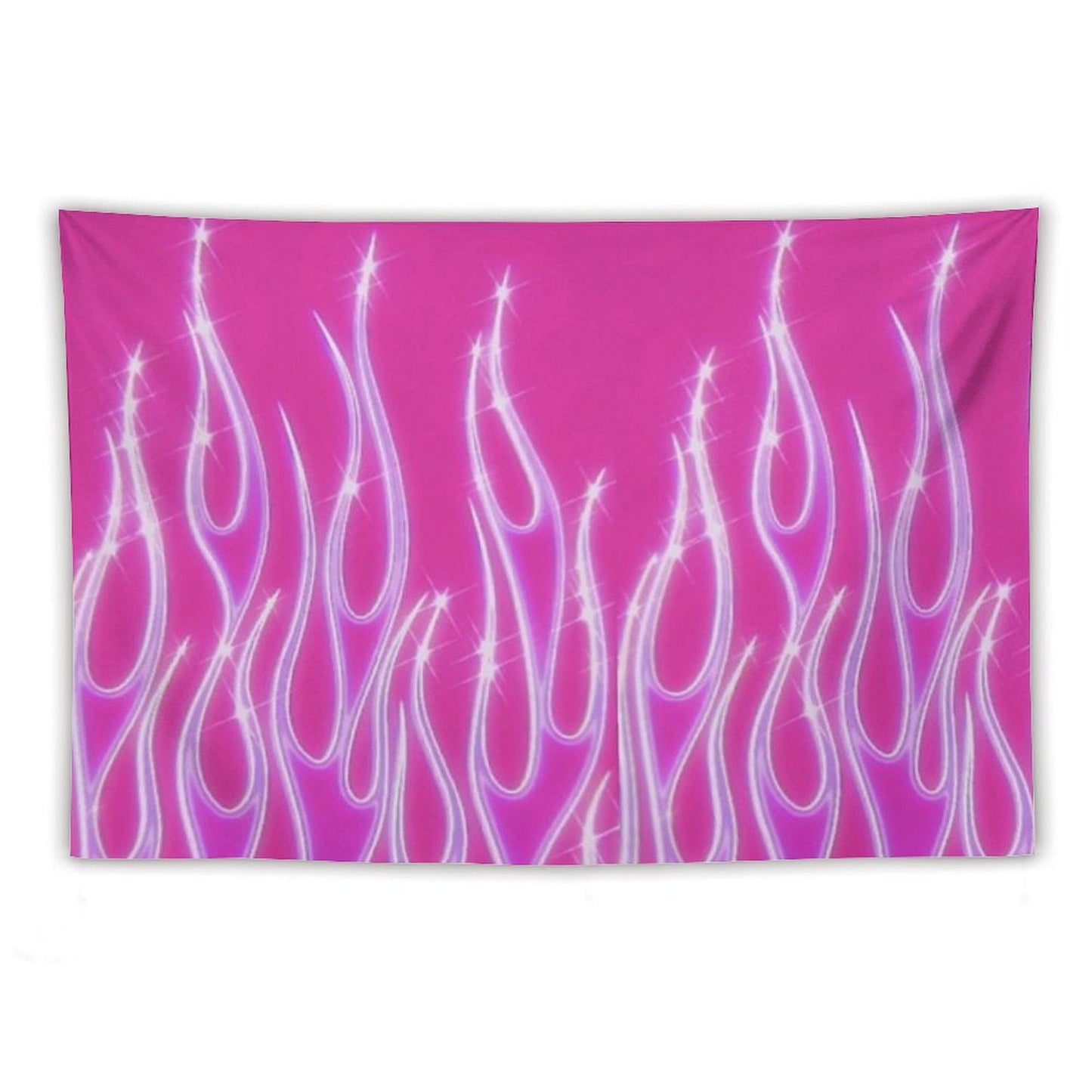 Pink Flames Tapestry
