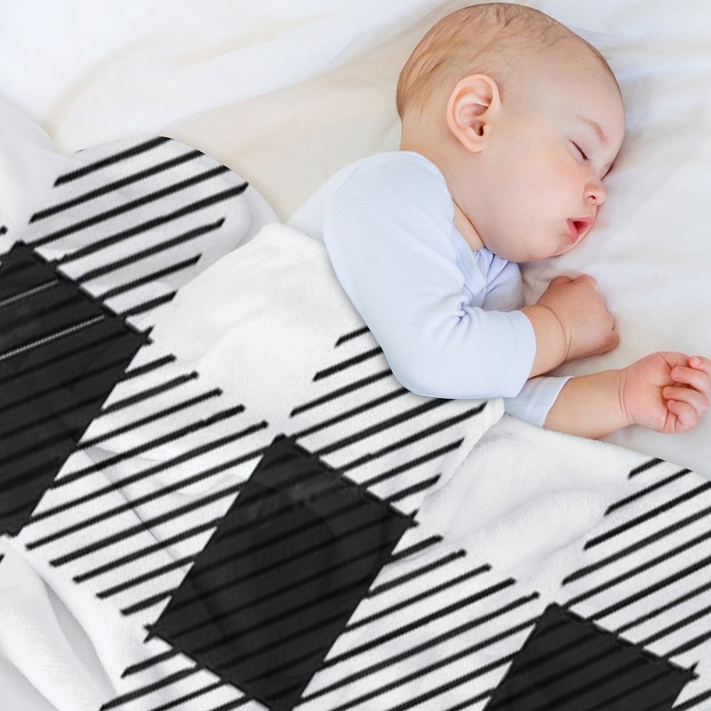 Checkerboard Fashion 2022 France Checkerboard Throw Blanket