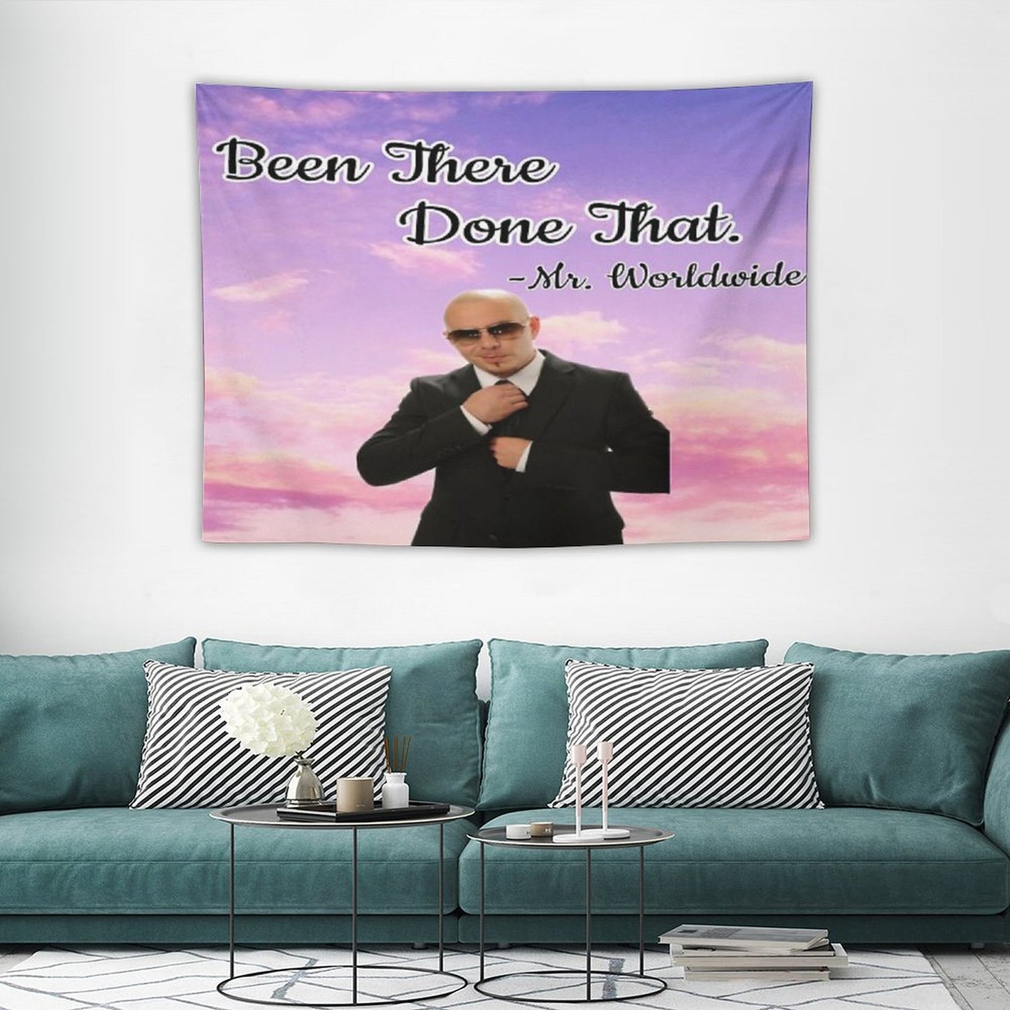Mr Worldwide Tapestry for Maddie Tapestry