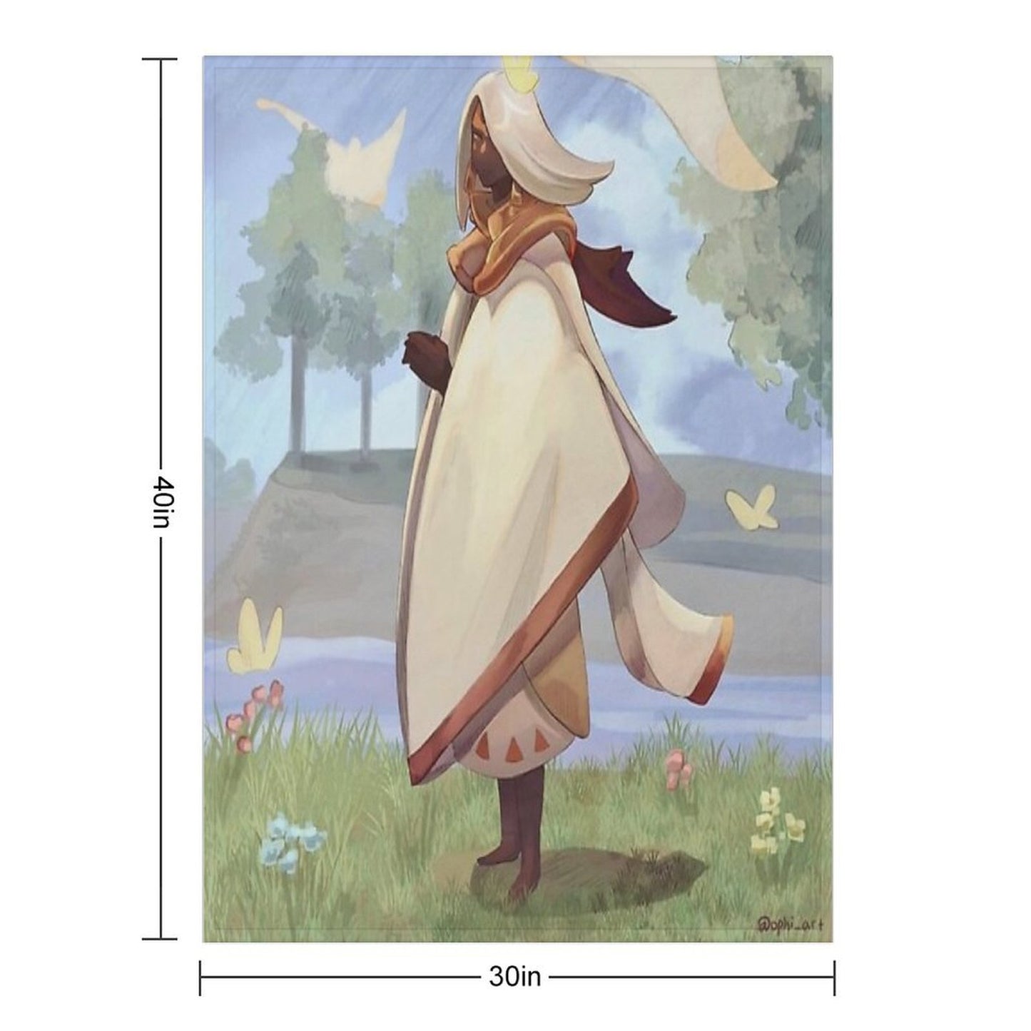Sky Cotl Lonely Spring Full Set Throw Blanket