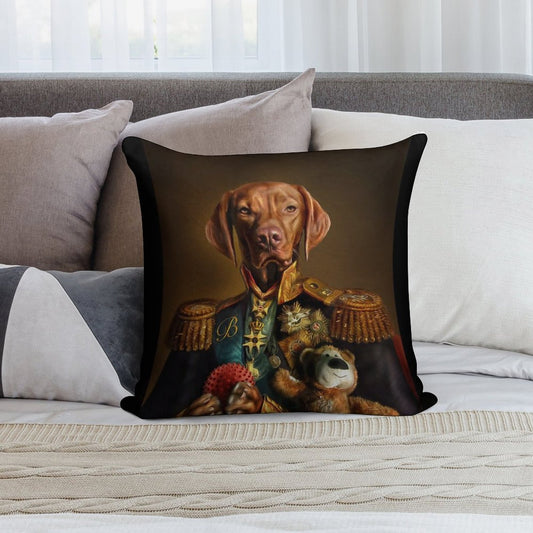 Bertie The Hungarian Vizsla - Dog Portrait Soft Style Accent Throw Pillow