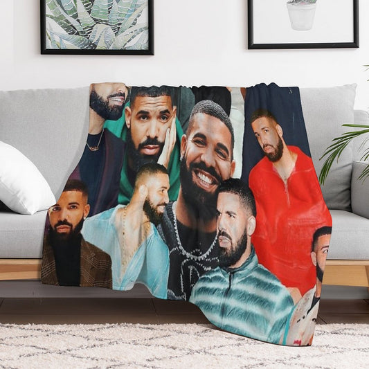 Drake Collage Throw Blanket