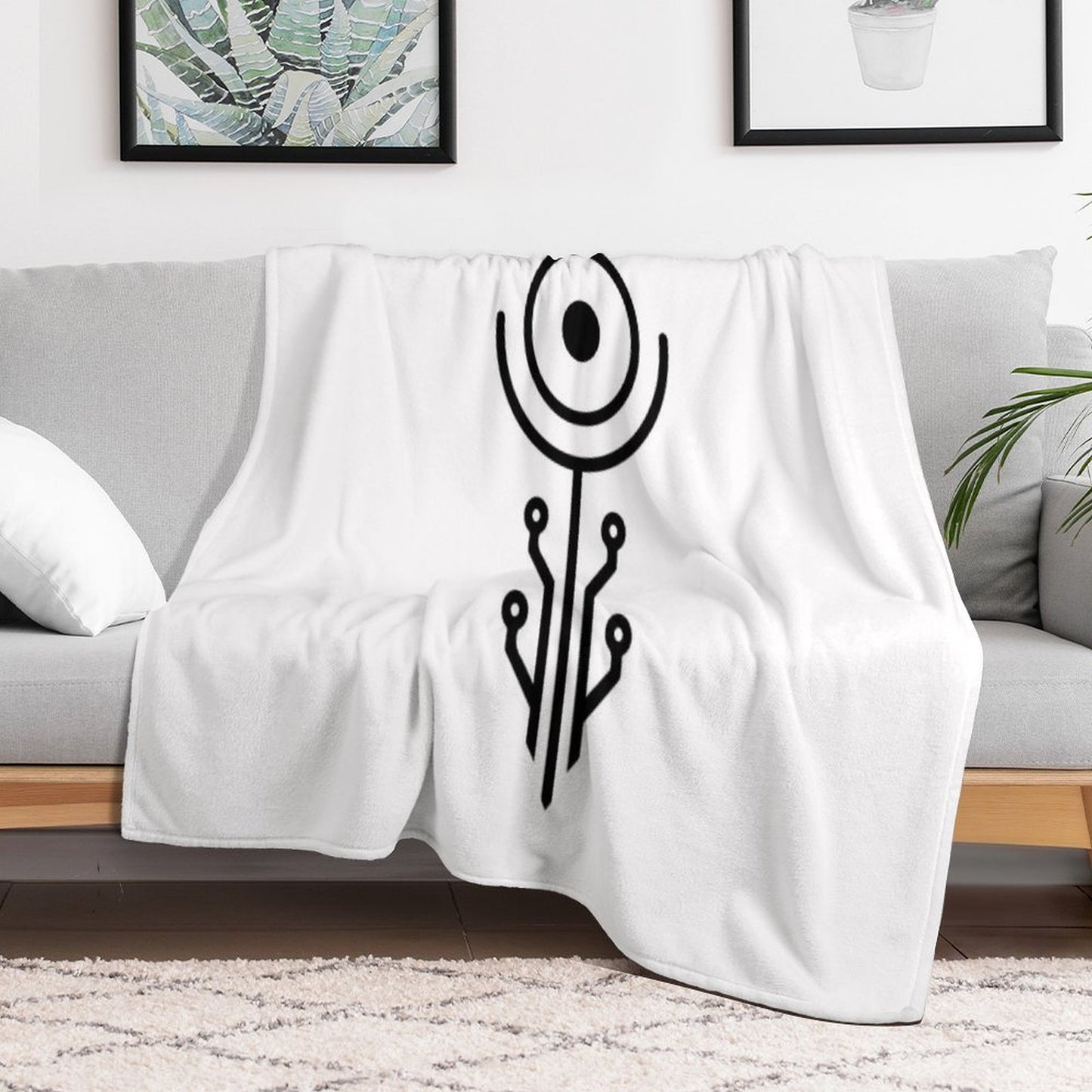 Totem of Still Ascent Throw Blanket