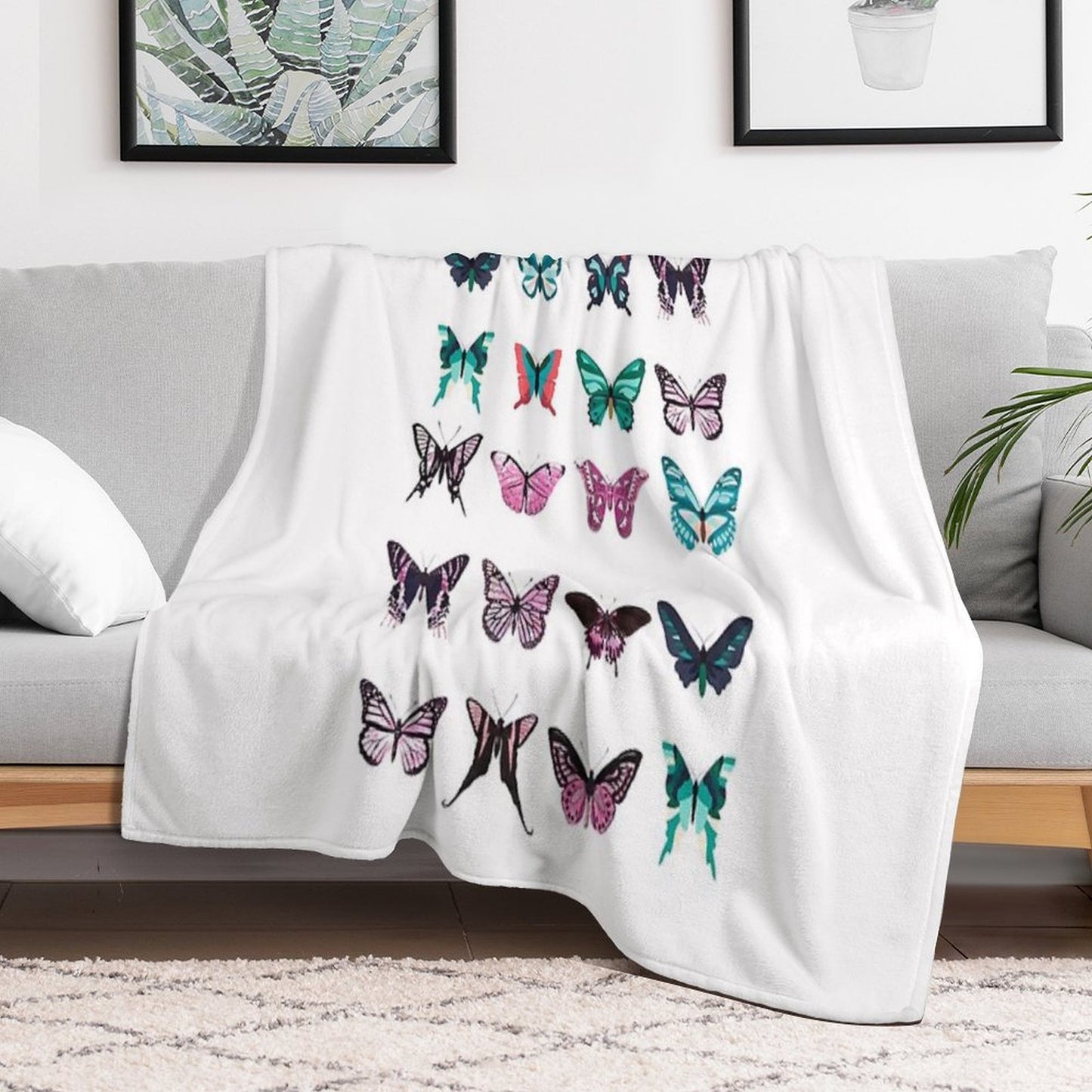 Butterfly Pattren Throw Blanket