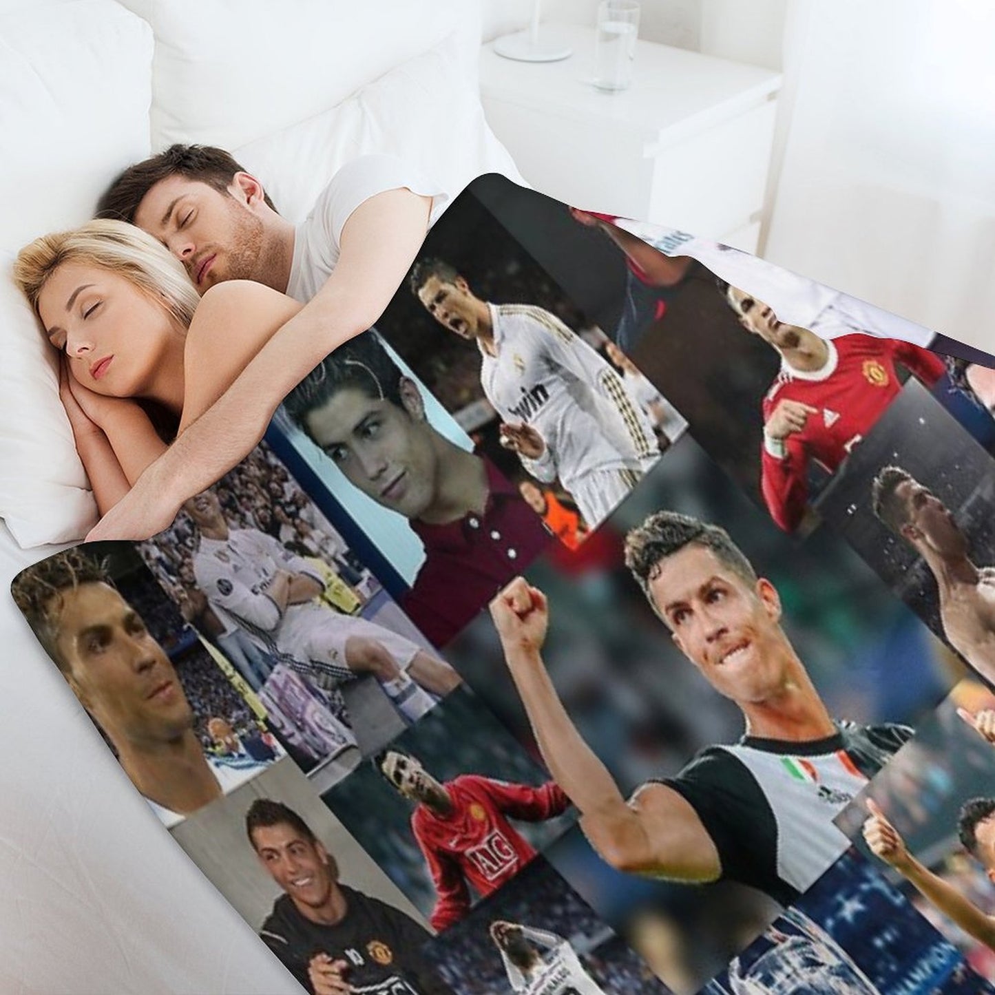 Ronaldo Collage Throw Blanket