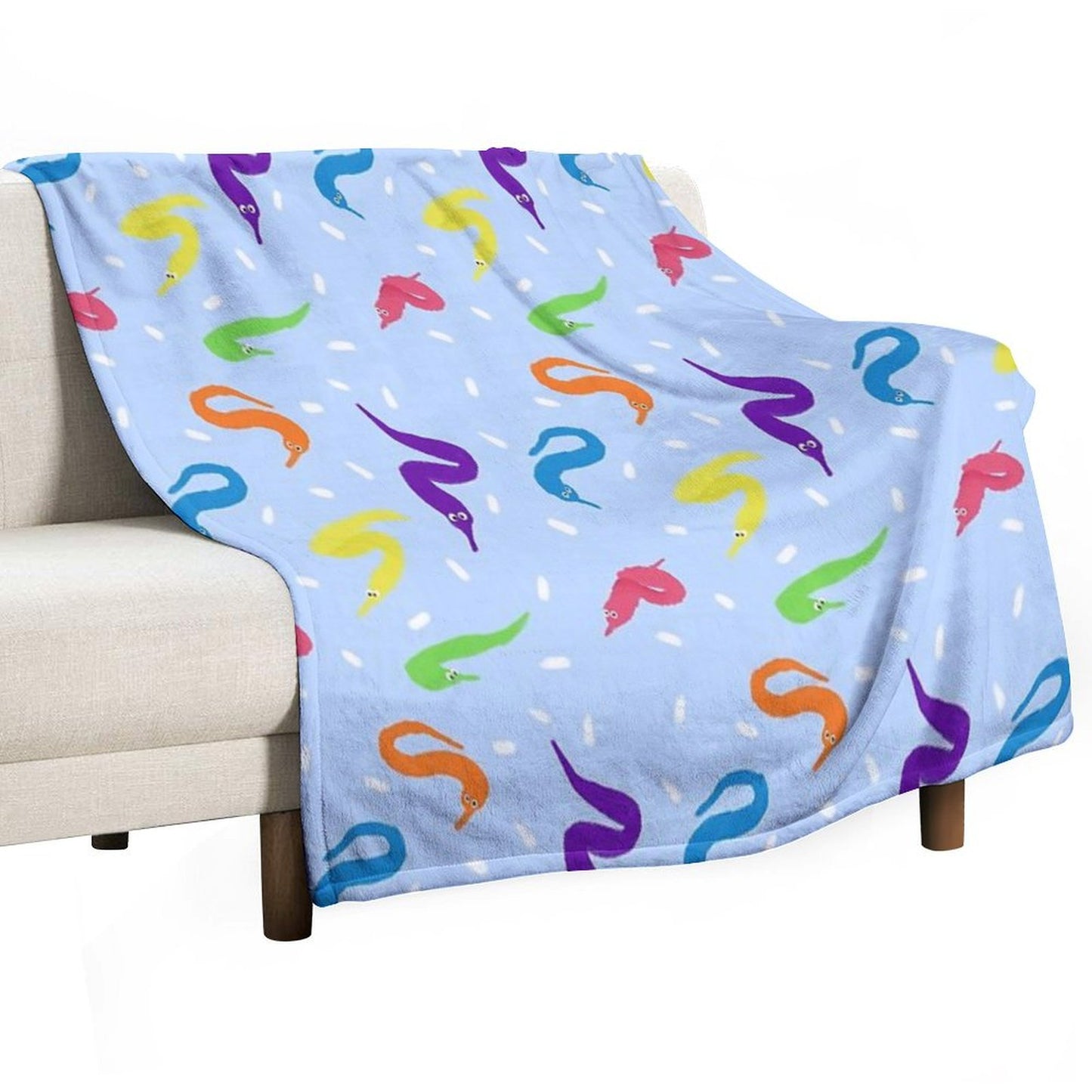 Worm on A String Babey! Throw Blanket