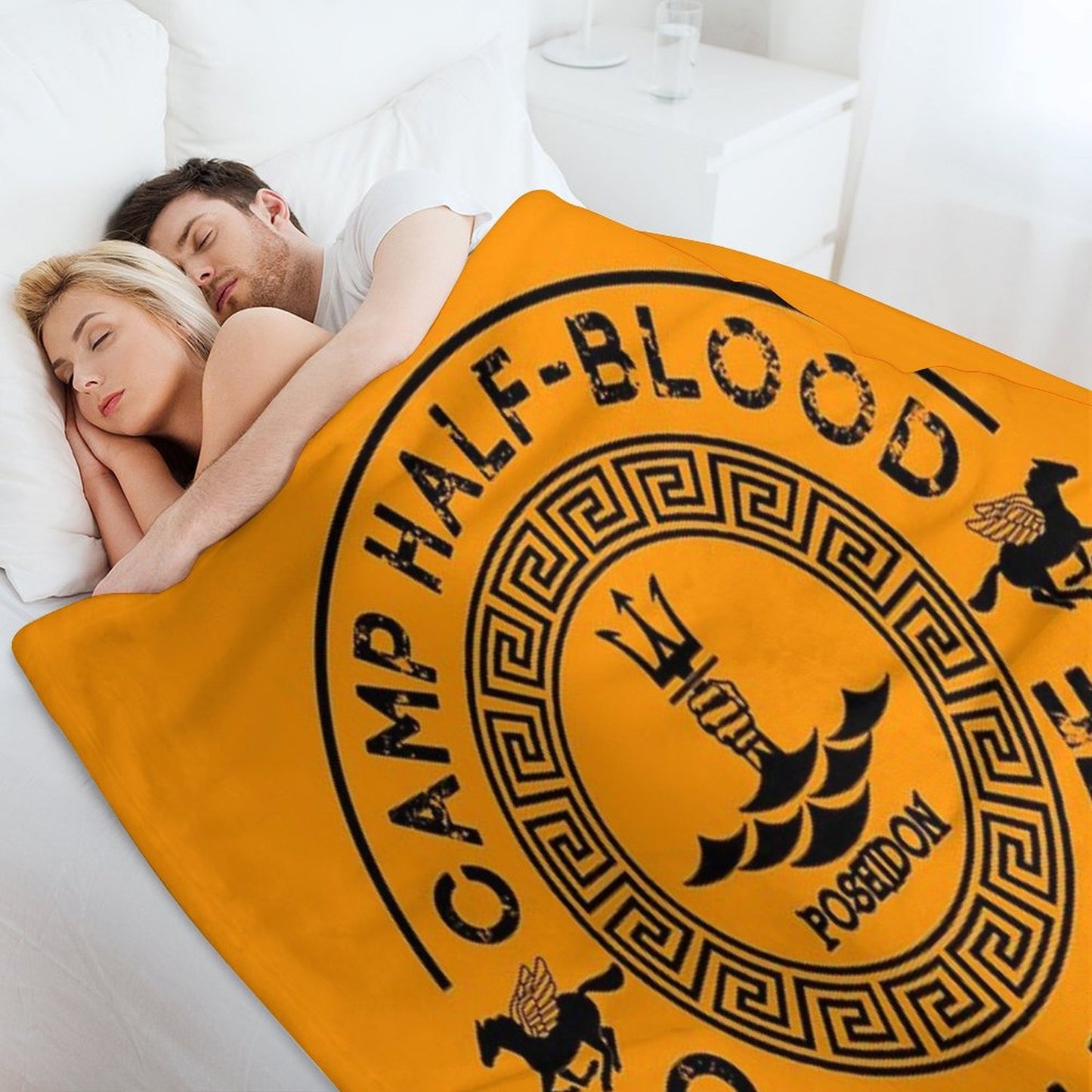 Percy Jackson - Camp Half-Blood - Cabin Three - Poseidon Throw Blanket