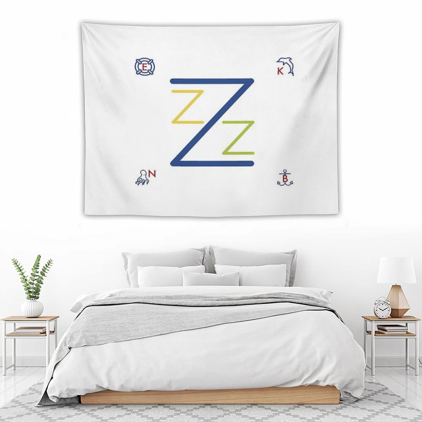 Team Zissou Flag Tapestry