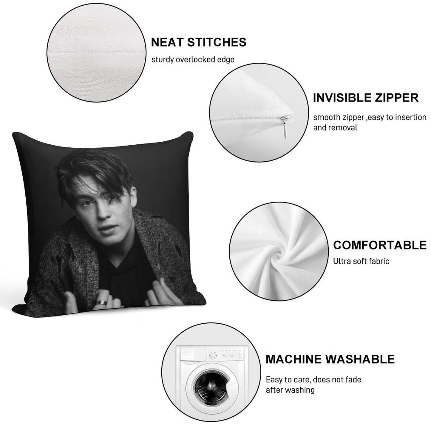 Kit Connor Soft Style Accent Throw Pillow
