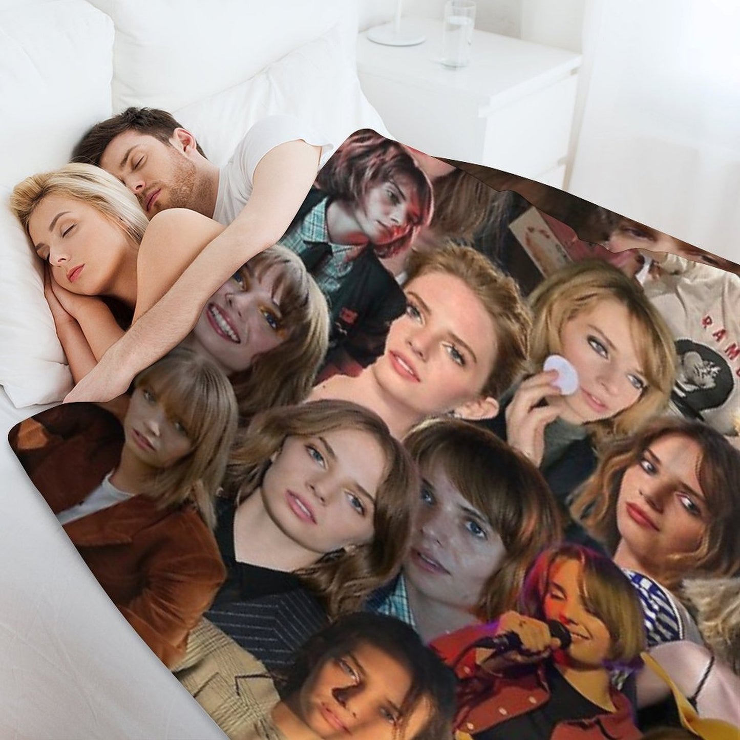 Maya Hawke Photo Collage Throw Blanket