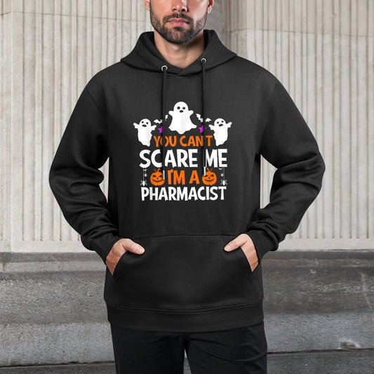 You Cant Scare Me Im A Pharmacist Funny Halloween Colorfast Hoodie