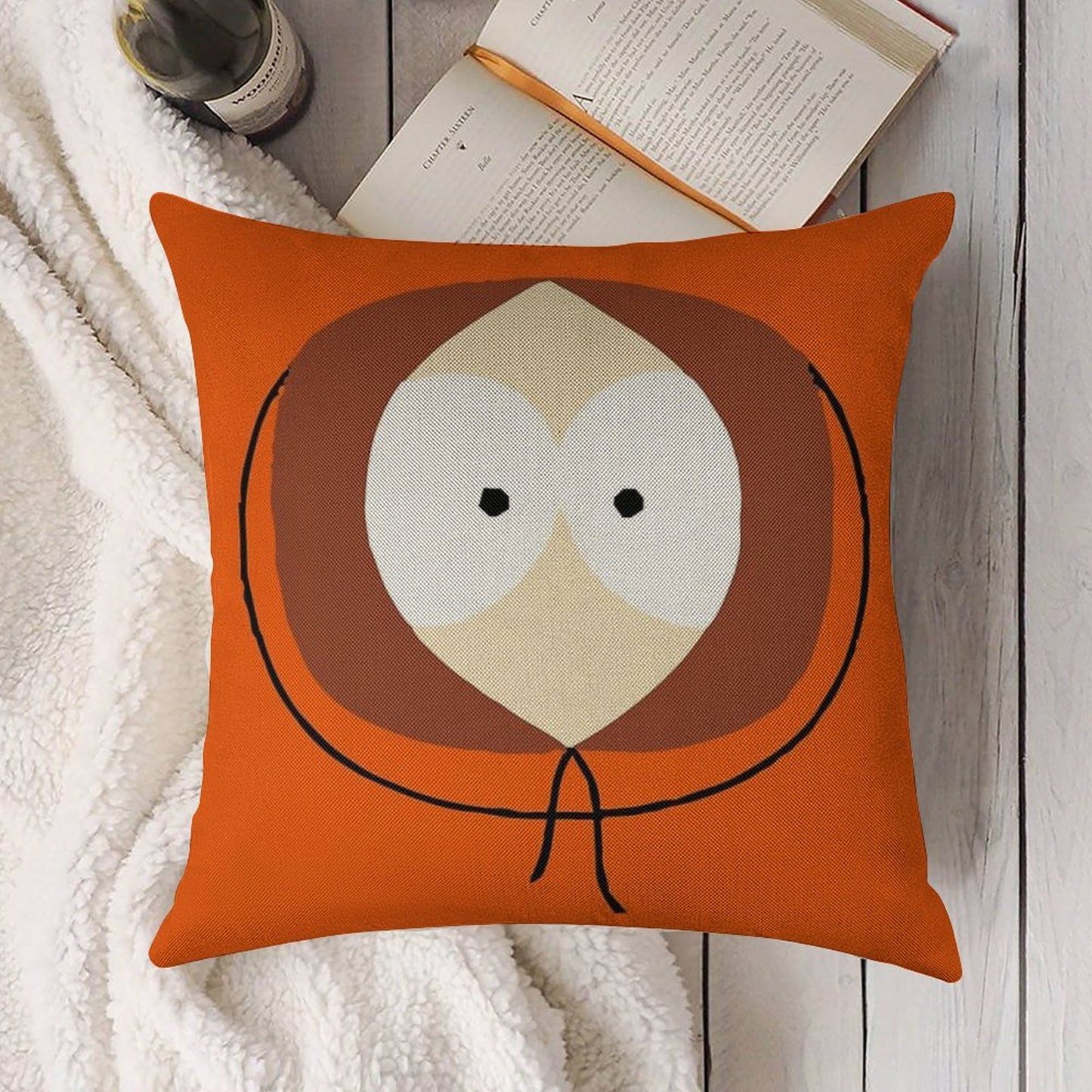 South Park - KENNY Linen Throw Pillow Cover