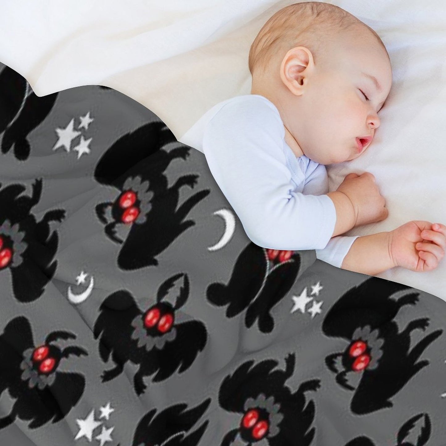 Cute Cryptids - Mothman Pattern Throw Blanket
