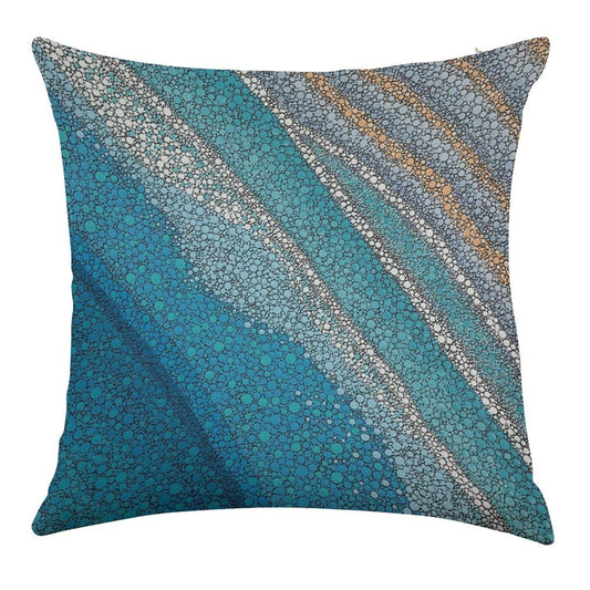 With The Tides Linen Throw Pillow Cover