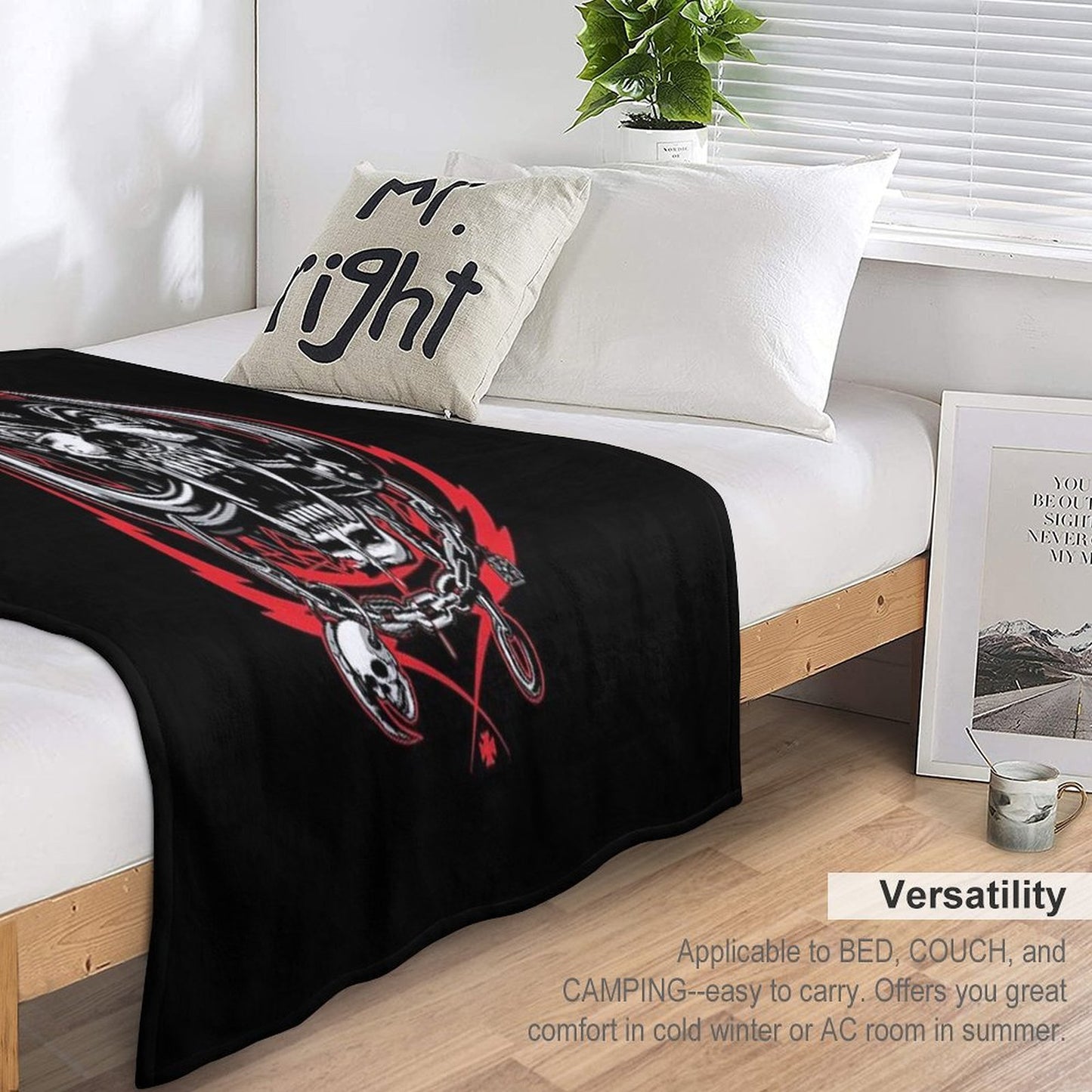 Rock N Roll 88motorhead Throw Blanket
