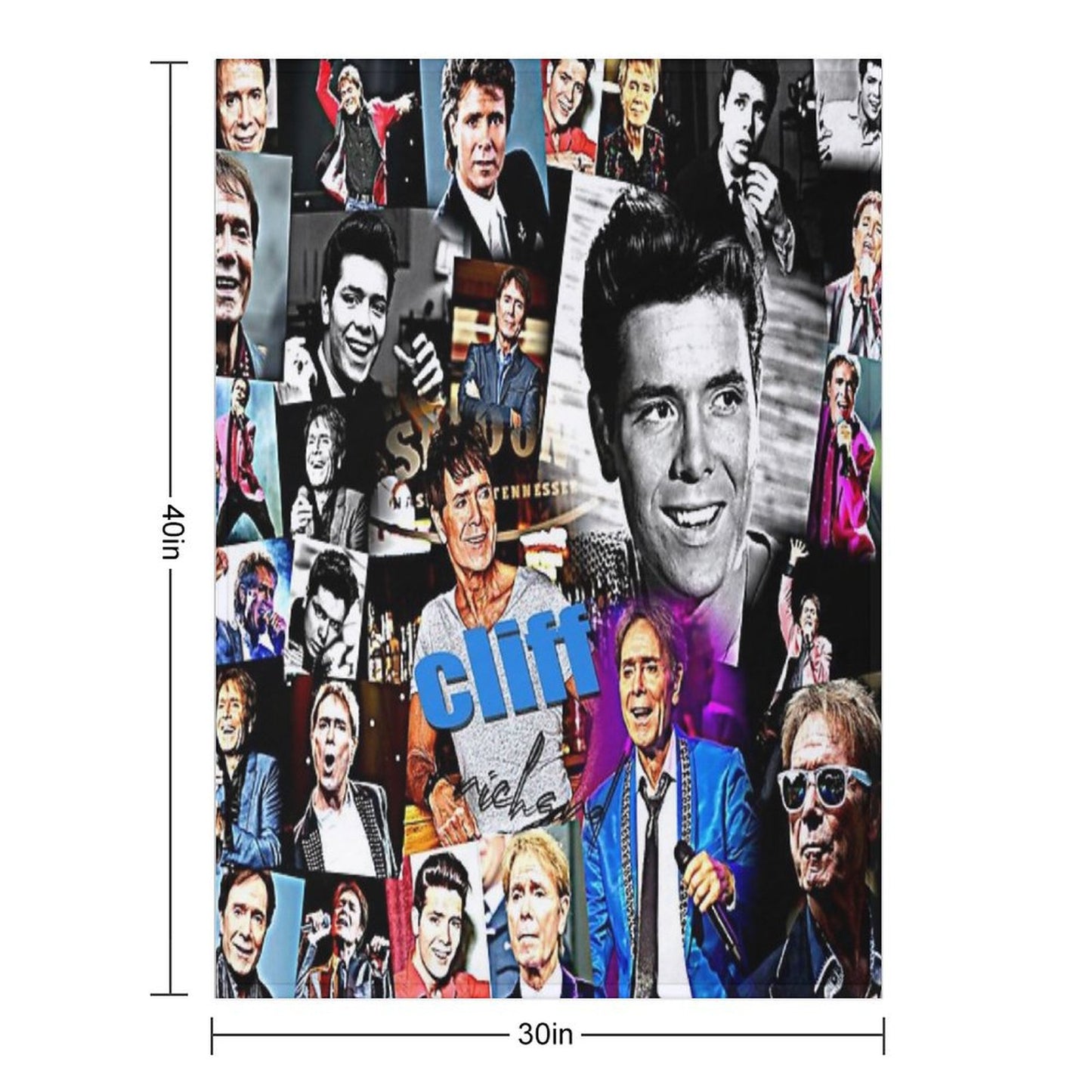 Cliff Richard Throw Blanket