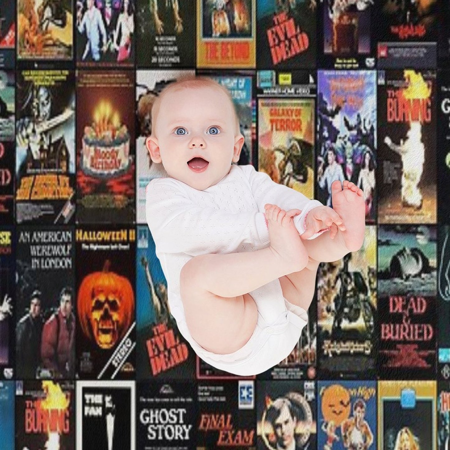 RETRO HORROR VHS ARTWORK - 1981 Throw Blanket
