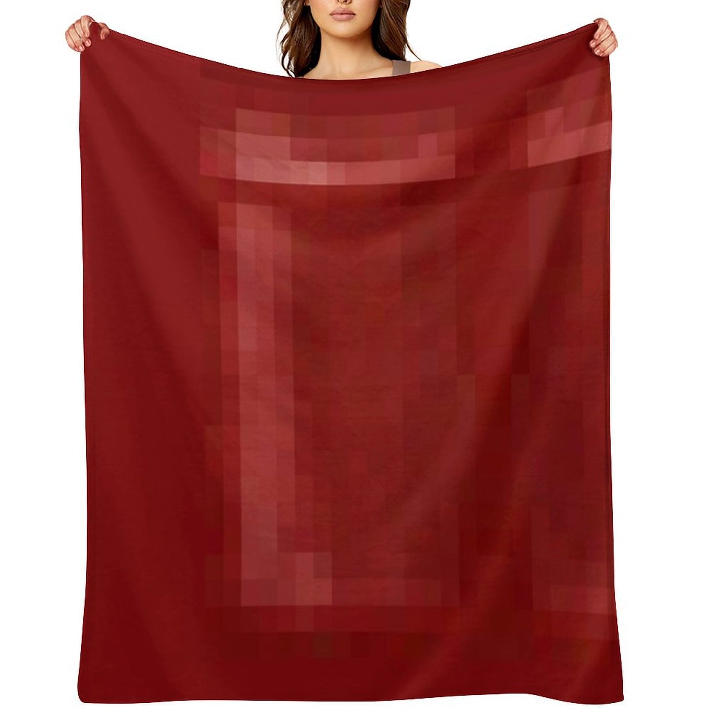 Red Bed Throw Blanket