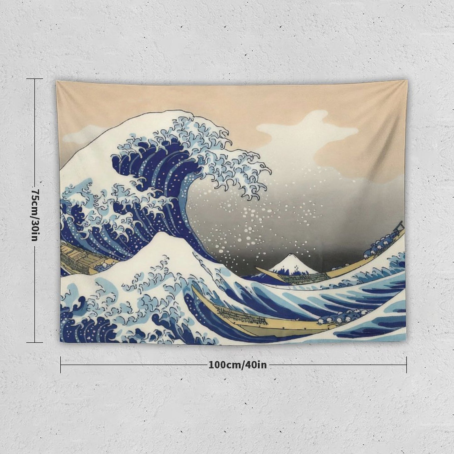 Hokusai (1760-1849) The Great Wave Off Kanagawa Tapestry