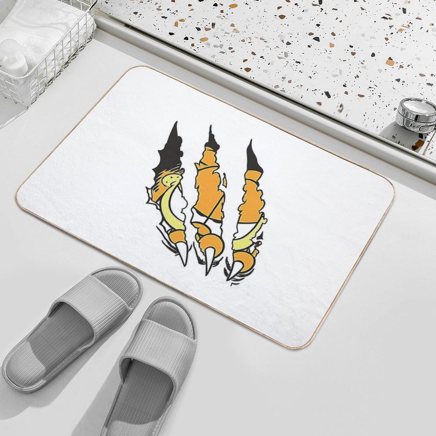 Funny Garfield T-Shirt Bath Mat