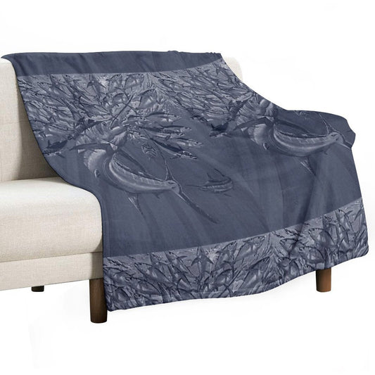 Blue Marlin Tuna Throw Blanket