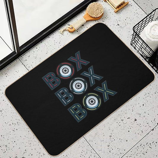 Box Box Box Radio Call To Pit Stop Bath Mat