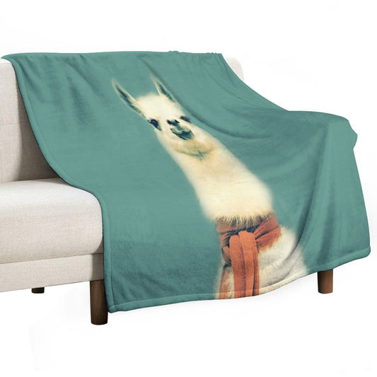 Llama Throw Blanket