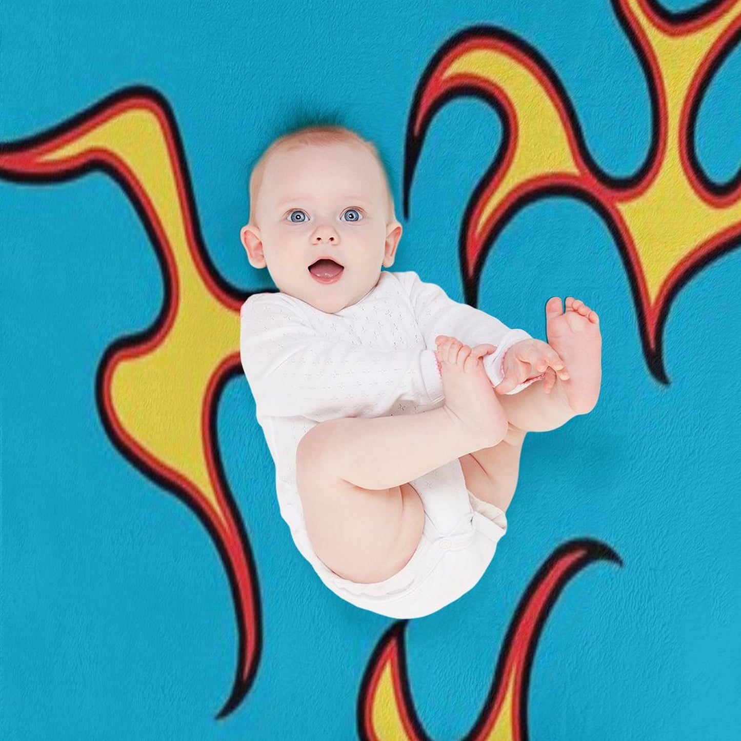 GOLFWANG Flames Throw Blanket