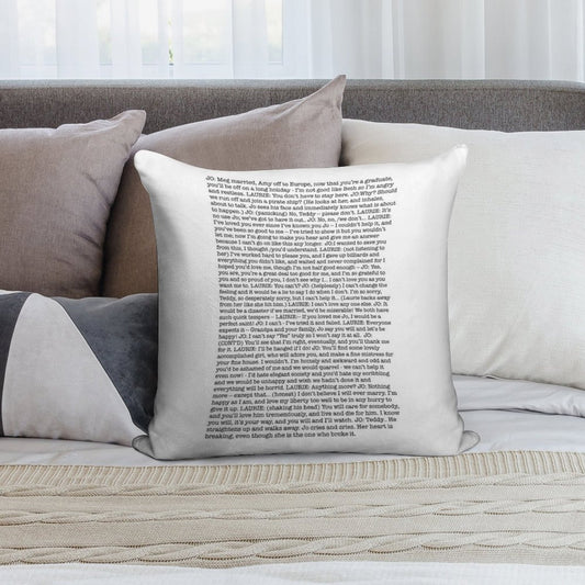 That One Scene In Little Women Soft Home Decor Throw Pillow
