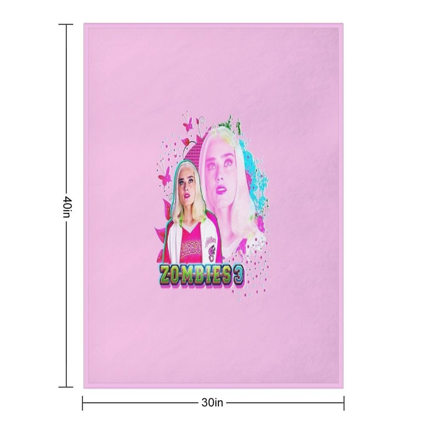 Zombies 3 Addison Throw Blanket