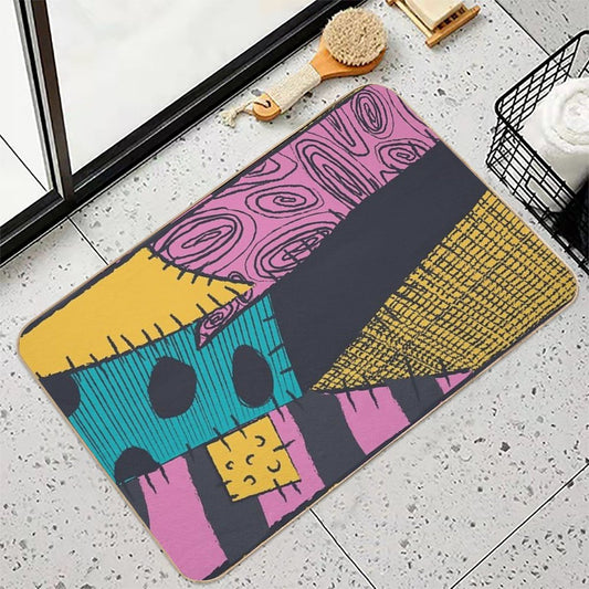 Nightmare Sewn Pattern Bath Mat