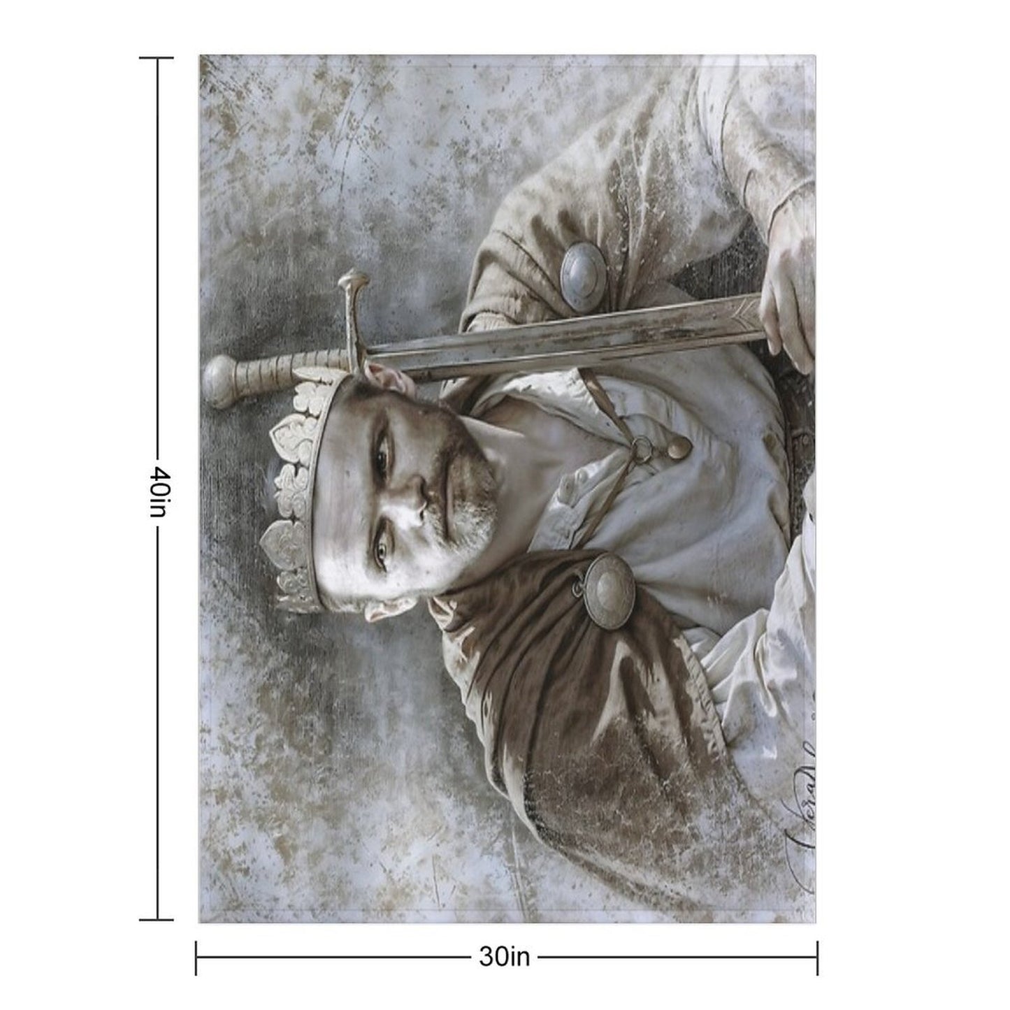 The Tragedy of A King Throw Blanket