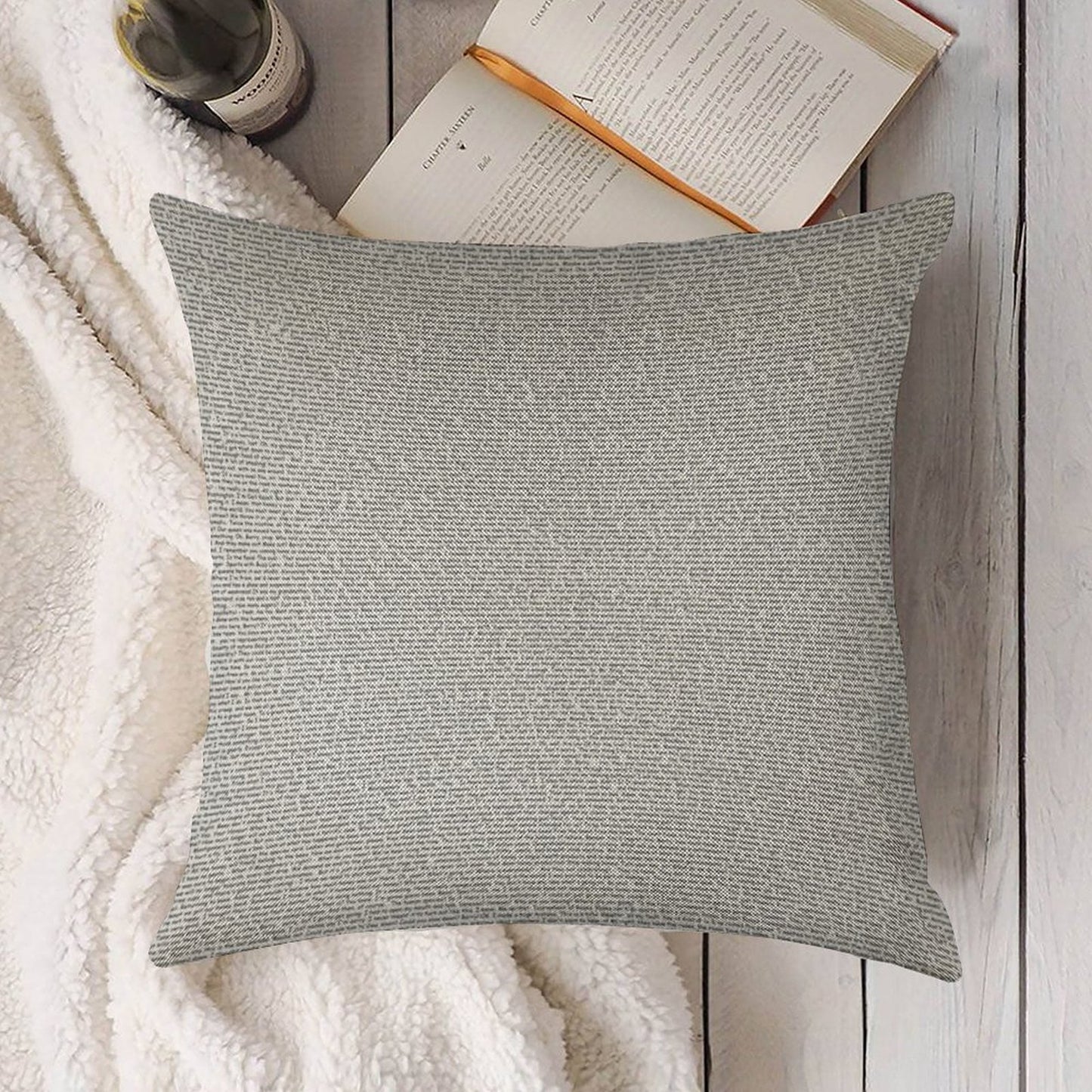 The Entire Bee Movie Script Linen Throw Pillow Cover