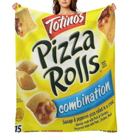 Pizza Rolls Combination Throw Blanket